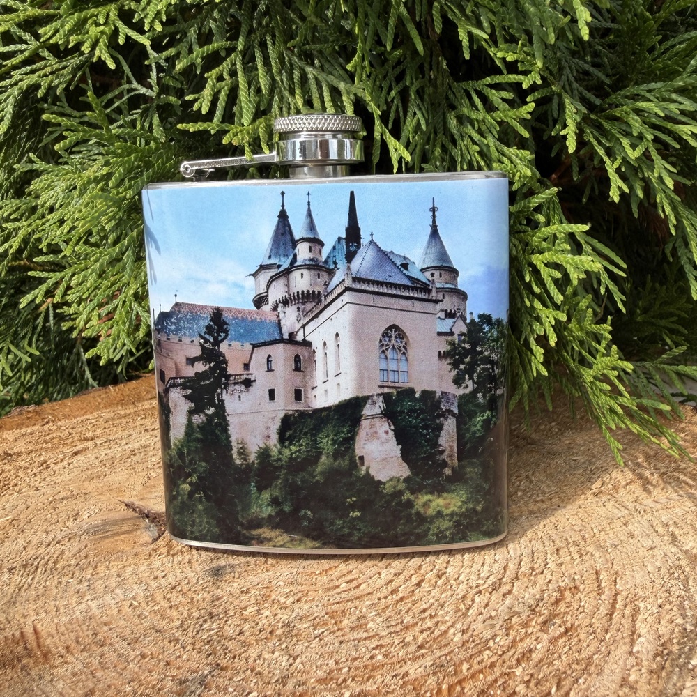 Nerezová ploskačka Bojnický zámok farebný 270ml
